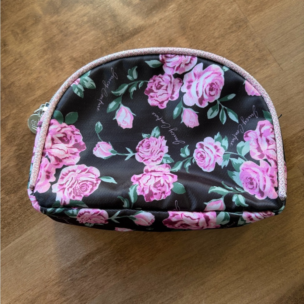 Juicy Couture Pink Rose Zippered Cosmetic Bag - Picture 2 of 6